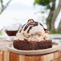 Brownie com gelato
