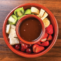 Fondue de chocolate com frutas