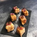 Tabletinhos de barriga de Porco à  Pururuca.