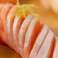 Niguiri de Barriga de Salmão Trufado