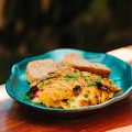 Omelete com Mix de Cogumelos