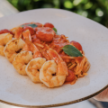 Fettucine com Camarões