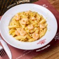 Massa ao Limone com Camarões 